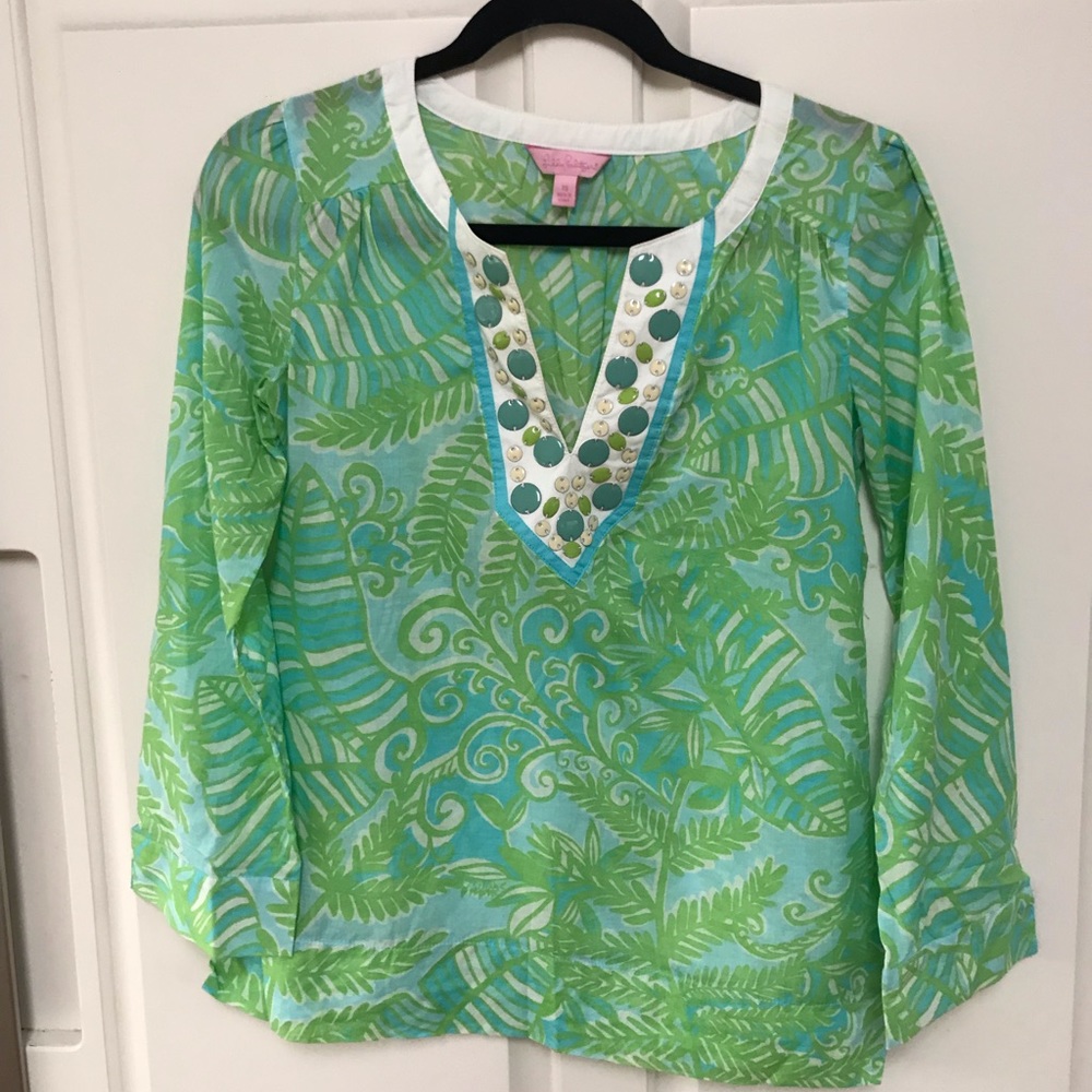 Lilly Pulitzer Beaded Tunic Size XS